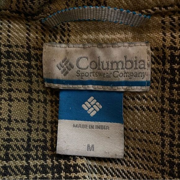 Columbia heavy thick fleece lined Flannel size Medium Wu tang vibe mens - Picture 3 of 4